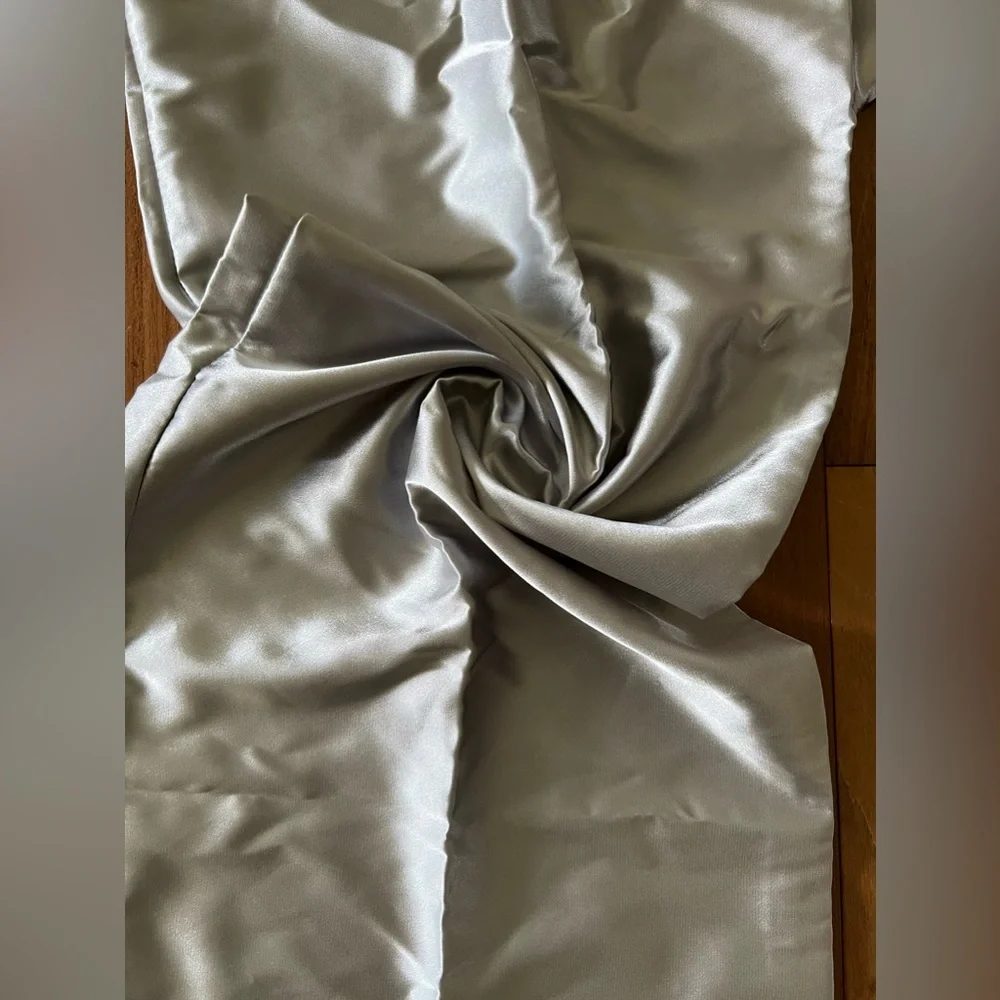 Maternity pillow case Satin grey